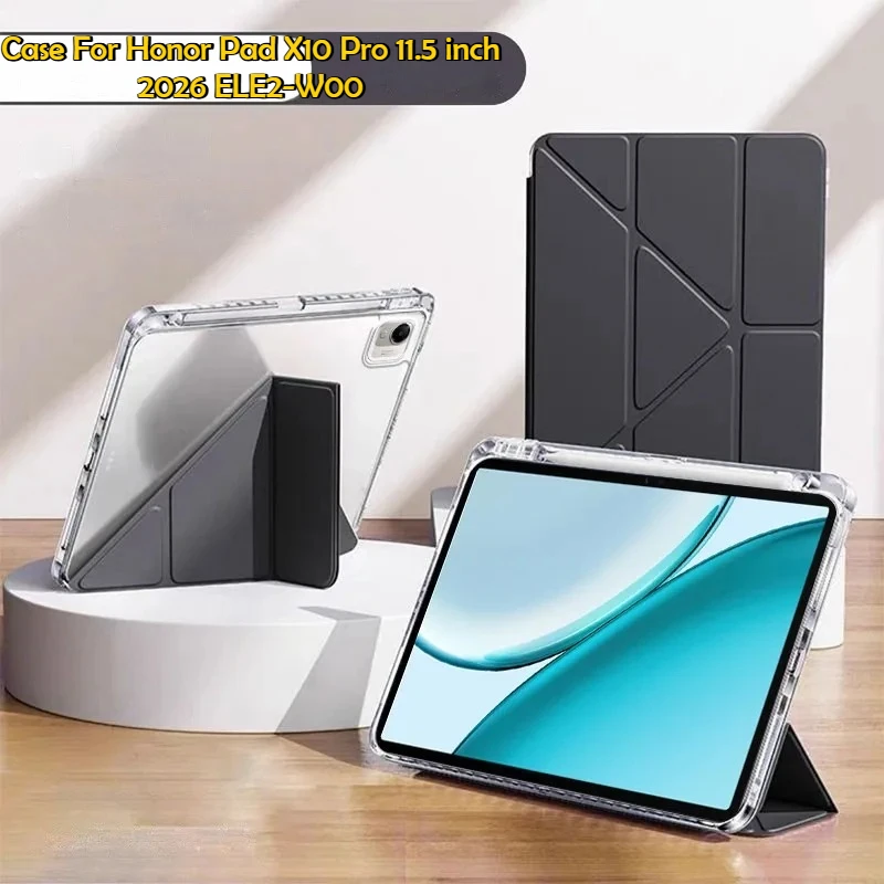 Y-Fold Stand Funda Shockproof Case for Honor Pad X10 Pro 11.5 " 2026 ELE2-W00 X9 Pro X8 A 10 9 12.1" Magnetic Smart Tablet Cover
Y-Fold Stand Funda Shockproof Case for Honor Pad X10 Pro 11.5 " 2026 ELE2-W00 X9 Pro X8 A 10 9 12.1" Magnetic Smart Tablet Cover