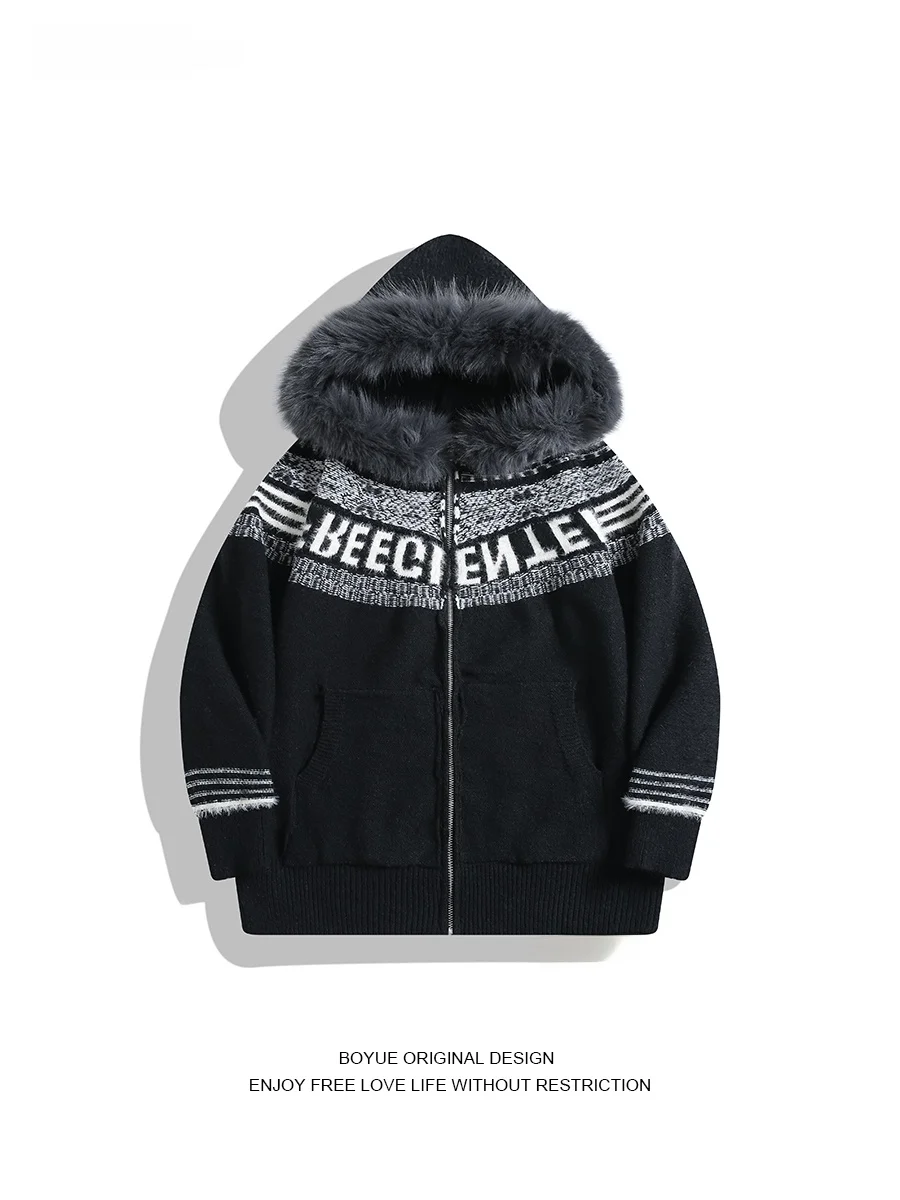 Boyue осенне-зимний вязаный свитер с капюшоном Fair Isle Collar ex Теплый повседневный длинный свек трикотаж со шляпой
Boyue осенне-зимний вязаный свитер с капюшоном Fair Isle Collar ex Теплый повседневный длинный свек трикотаж со шляпой