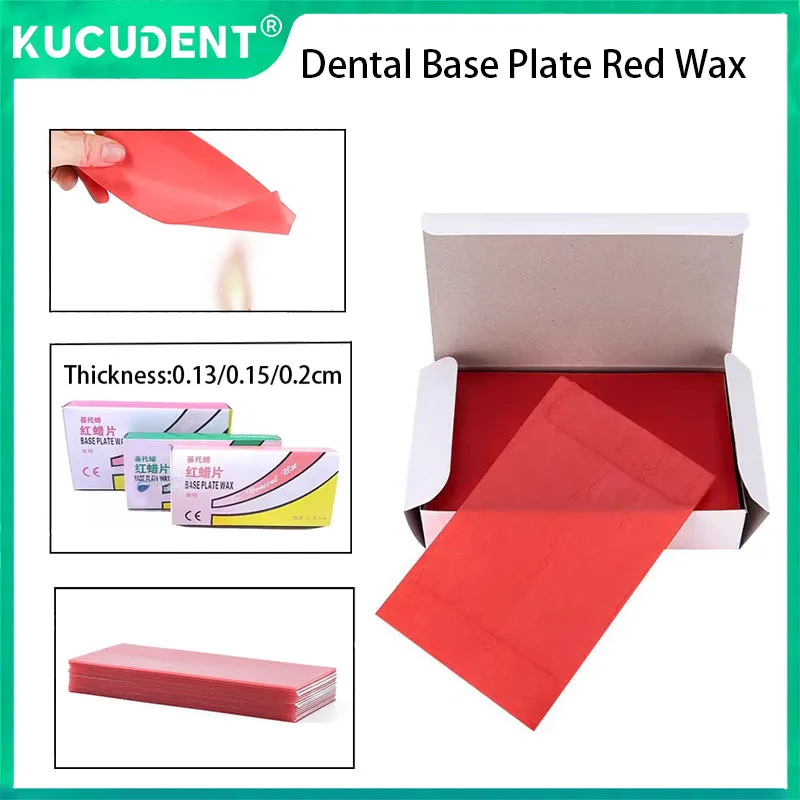 Dental Lab Base Plate Soft Hard Red Wax Sheets Dentistry Material Teaching Model Auxiliary Modelling Wax Summer/Winter Use
Dental Lab Base Plate Soft Hard Red Wax Sheets Dentistry Material Teaching Model Auxiliary Modelling Wax Summer/Winter Use