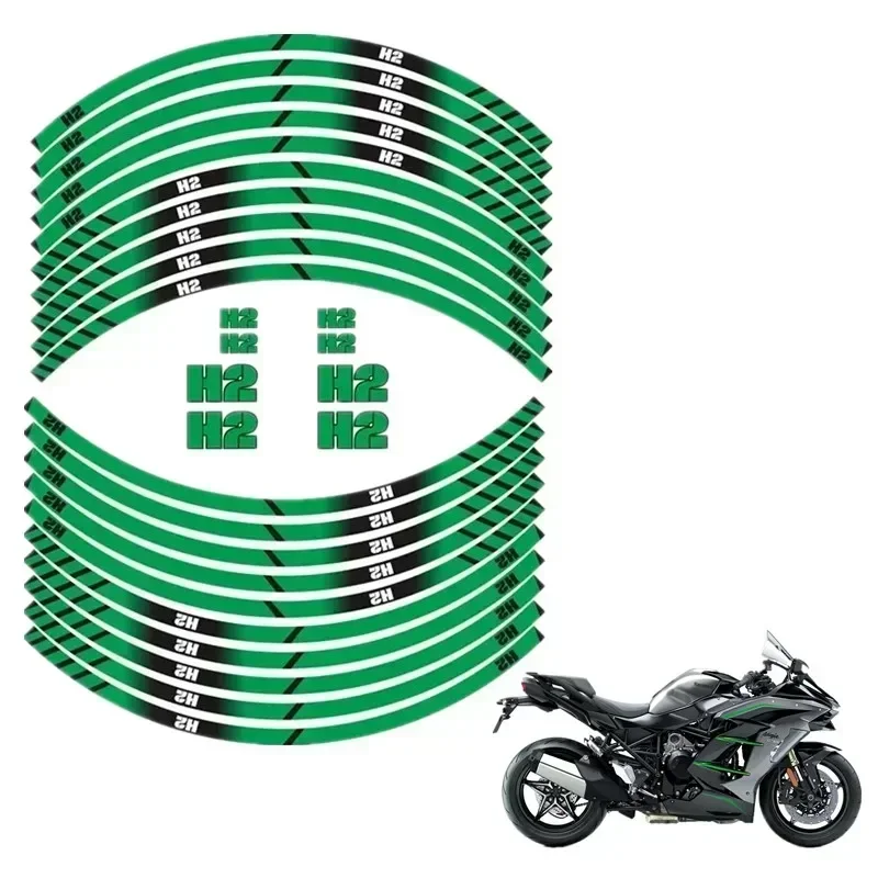 For ALL KAWASAKI H2 Motorcycle Motor Parts Contour Wheel Decoration Decal Sticker - 2
For ALL KAWASAKI H2 Motorcycle Motor Parts Contour Wheel Decoration Decal Sticker - 2