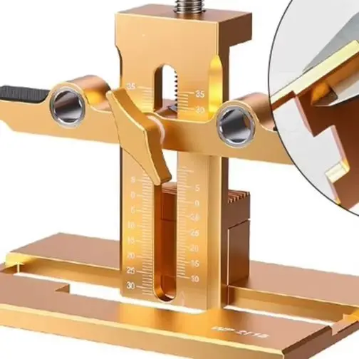 Adjustable Cabinet Door Installer Jig With Drill Bit For Precise Hole Drilling And Symmetrical Alignment In Woodworking Projects
Adjustable Cabinet Door Installer Jig With Drill Bit For Precise Hole Drilling And Symmetrical Alignment In Woodworking Projects
