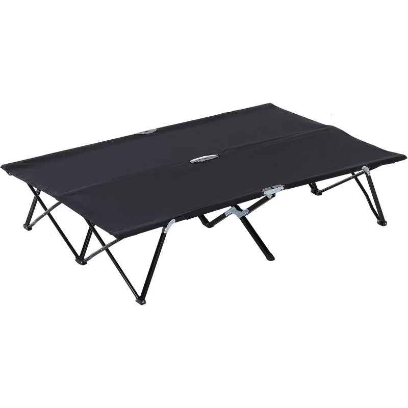 2 Person Folding Camping Cot for Adults, 50" Extra Wide Outdoor Portable Sleeping Cot with Carry Bag, Elevated Camping Bed
2 Person Folding Camping Cot for Adults, 50" Extra Wide Outdoor Portable Sleeping Cot with Carry Bag, Elevated Camping Bed