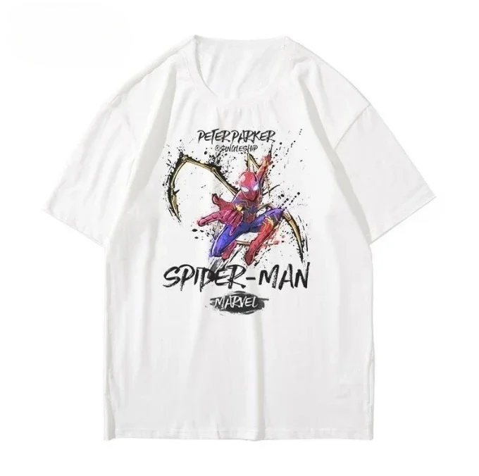 Marvel Collaboration Spider Man Avengers Summer Short Sleeved T-shirt with Men's and Women's Patterns Printed in Oversized Size
Marvel Collaboration Spider Man Avengers Summer Short Sleeved T-shirt with Men's and Women's Patterns Printed in Oversized Size