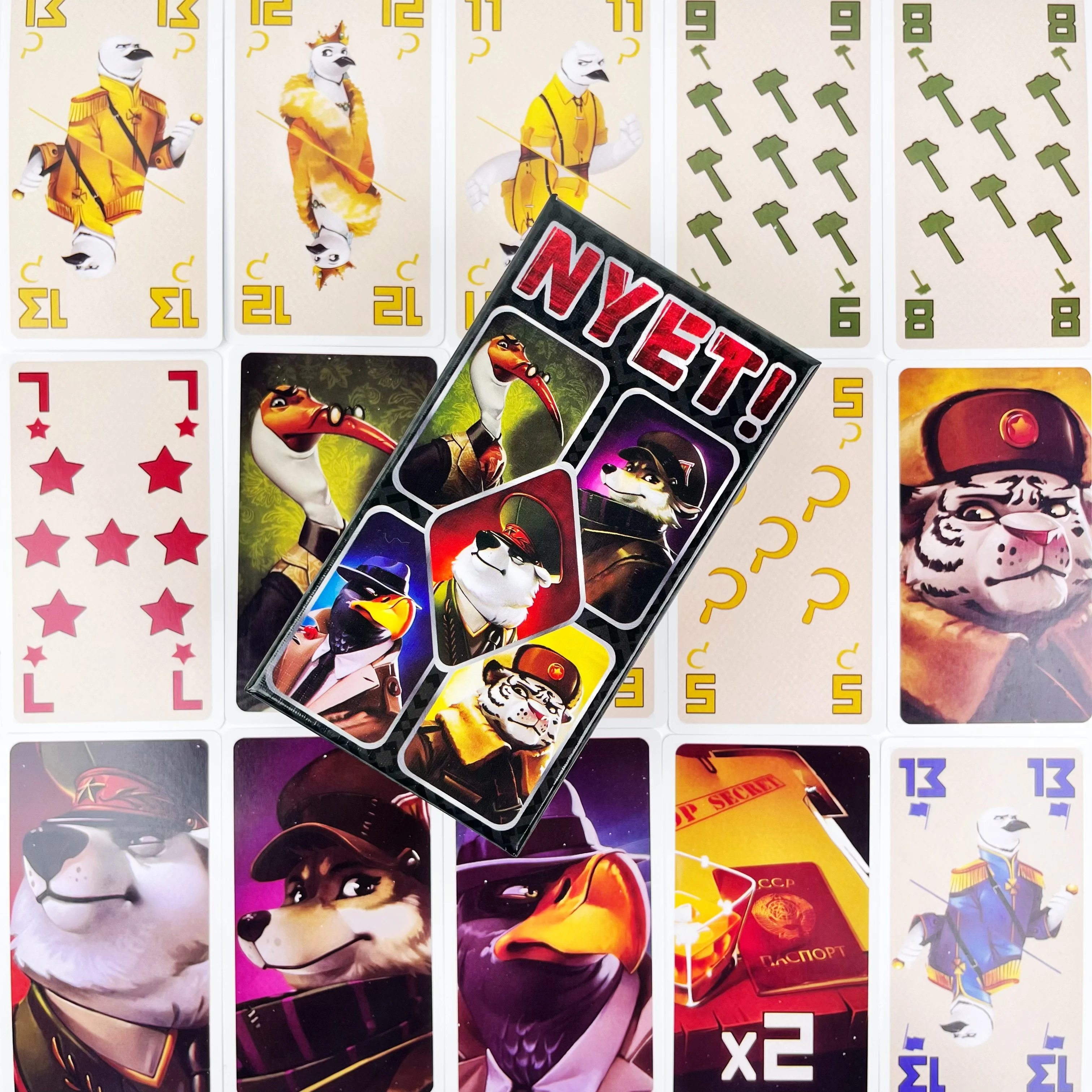 Nyet! Interactive Icebreaker Card Game - Fun Trick-taking Game for 3-5 Players, Perfect for Casual and family Gatherings
Nyet! Interactive Icebreaker Card Game - Fun Trick-taking Game for 3-5 Players, Perfect for Casual and family Gatherings