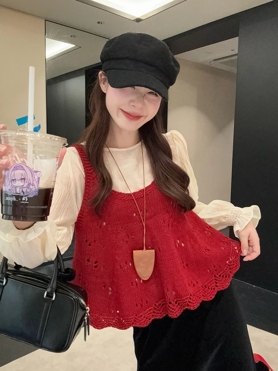 plus Size Women's Knitted Hollow out Tank Top Shirt And Skirt Three Piece Set Autumn New Style Korean Version Frock for plus ...
plus Size Women's Knitted Hollow out Tank Top Shirt And Skirt Three Piece Set Autumn New Style Korean Version Frock for plus ...