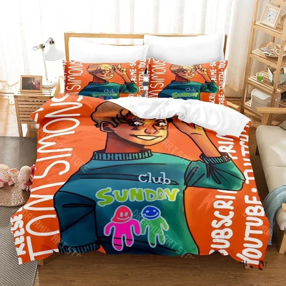 Tommyinnit Sunday Club Bedding Set Single Twin Full Queen King Size Bed Set Aldult Kid Bedroom Duvetcover Sets
Tommyinnit Sunday Club Bedding Set Single Twin Full Queen King Size Bed Set Aldult Kid Bedroom Duvetcover Sets