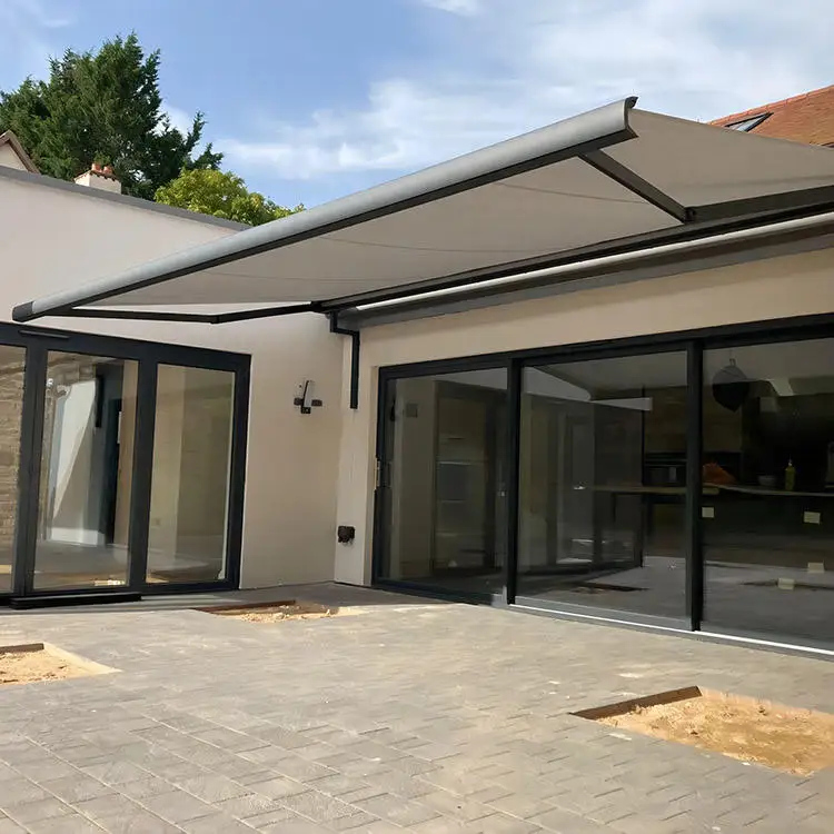 Household Outdoor Large Rainproof Sunshade with Aluminum Folding Arm and LED Lights WIFI and APP Control Intelligent Awning
Household Outdoor Large Rainproof Sunshade with Aluminum Folding Arm and LED Lights WIFI and APP Control Intelligent Awning