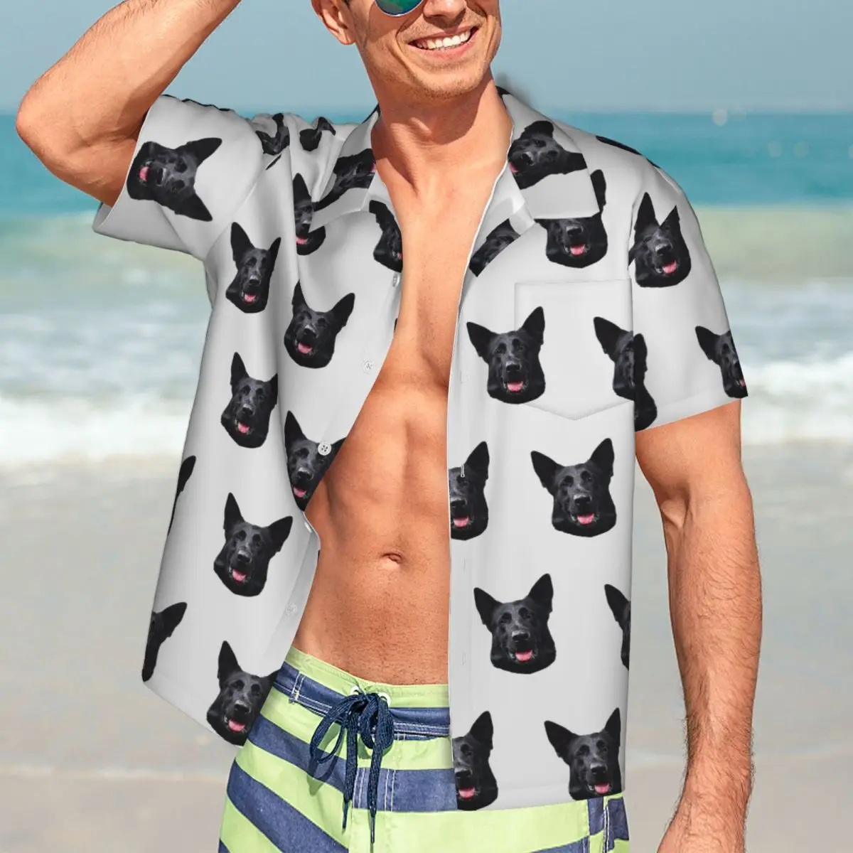 Black German Shepherd Dog Stunning Hawaiian Shirts Casual Men Short Sleeve Shirt for Summer Beach Men's Button Tops
Black German Shepherd Dog Stunning Hawaiian Shirts Casual Men Short Sleeve Shirt for Summer Beach Men's Button Tops