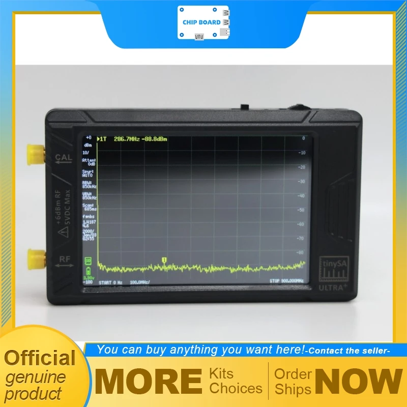 ZS-406 TinySA Ultra Plus Spectrum Analyzer, 4-inch Display Portable RF Analyzer with 5000mAh Battery and 900MHz to 5.4GHz Range
ZS-406 TinySA Ultra Plus Spectrum Analyzer, 4-inch Display Portable RF Analyzer with 5000mAh Battery and 900MHz to 5.4GHz Range