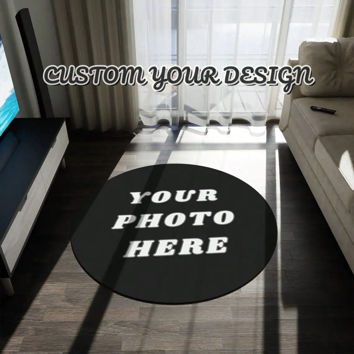 Custom Round Photo Rug - Soft Plush Modern Floor Mat for Living Room
Custom Round Photo Rug - Soft Plush Modern Floor Mat for Living Room