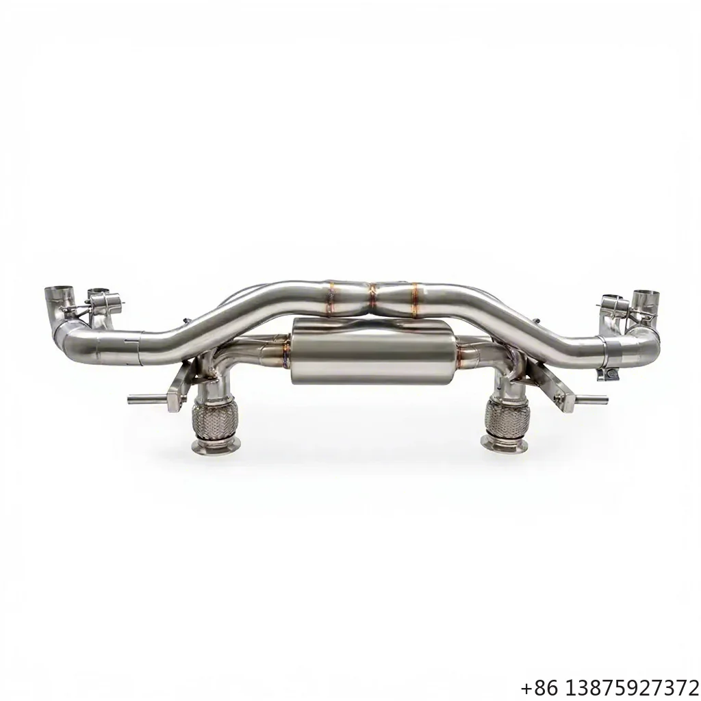 SS304 Valved Catback Exhaust System for R8 V10 5.2L LP610 LP580 2016-2023 Sport Muffler Axle Back Pipe Upgrade
SS304 Valved Catback Exhaust System for R8 V10 5.2L LP610 LP580 2016-2023 Sport Muffler Axle Back Pipe Upgrade