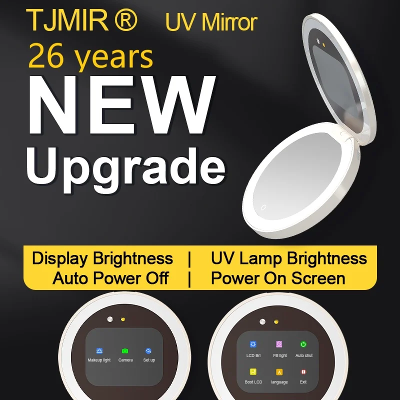 TJMIR Portable Foldable UV Sunscreen Test Mirror Small Pocket Size Travel Makeup Mirror Lightweight Cosmetic Mirror for Outdoor
TJMIR Portable Foldable UV Sunscreen Test Mirror Small Pocket Size Travel Makeup Mirror Lightweight Cosmetic Mirror for Outdoor