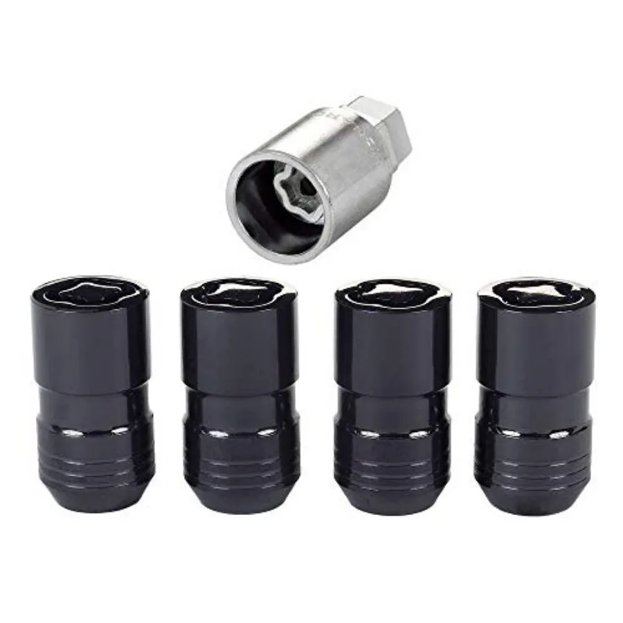 24216 Black Cone Seat Wheel Locks M14X1.5 Thread Size - Set of 4 w/Key
24216 Black Cone Seat Wheel Locks M14X1.5 Thread Size - Set of 4 w/Key