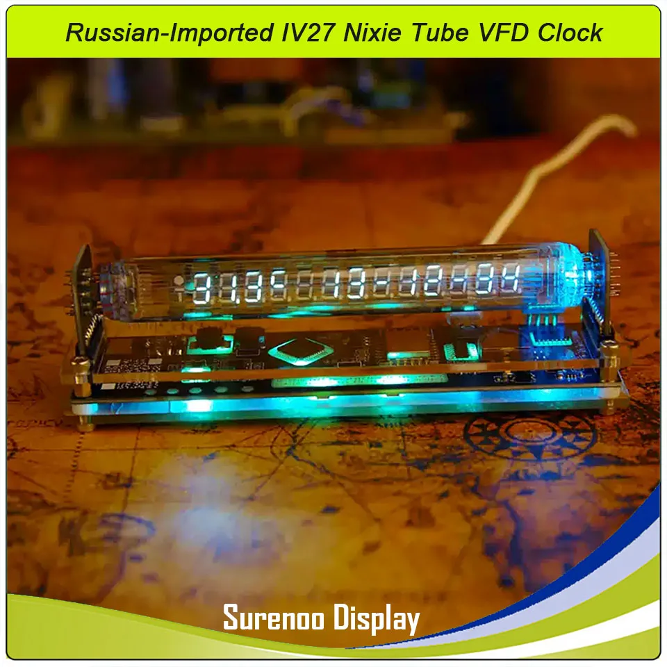 Импортированные в России часы Surenoo IV27 Nixie Tube VFD | Киберпанк Ретро Технологический Игровой Настольный Орнамент
Импортированные в России часы Surenoo IV27 Nixie Tube VFD | Киберпанк Ретро Технологический Игровой Настольный Орнамент