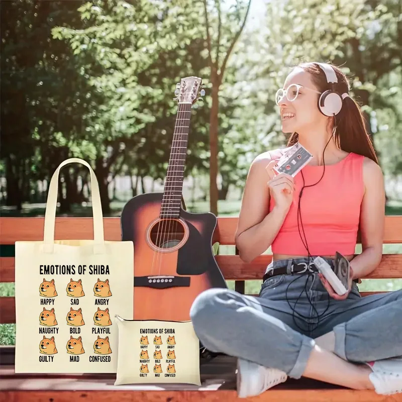 Сумка через плечо с принтом шиба-ину, многоразовая складная сумка для покупок, сумка для ланча, сумка-клатч с ремешком на запястье для женщин
Сумка через плечо с принтом шиба-ину, многоразовая складная сумка для покупок, сумка для ланча, сумка-клатч с ремешком на запястье для женщин