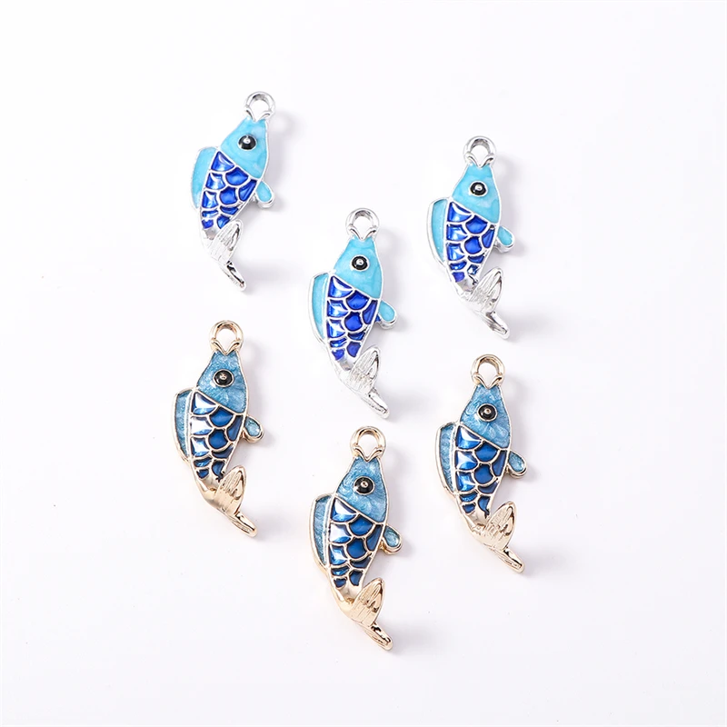 Duarte 20Pcs/Lot Cute Enamel Alloy Fish Charms Pendants for Jewelry Making Drop Earrings Necklaces Bracelets DIY Crafts Supplies
Duarte 20Pcs/Lot Cute Enamel Alloy Fish Charms Pendants for Jewelry Making Drop Earrings Necklaces Bracelets DIY Crafts Supplies