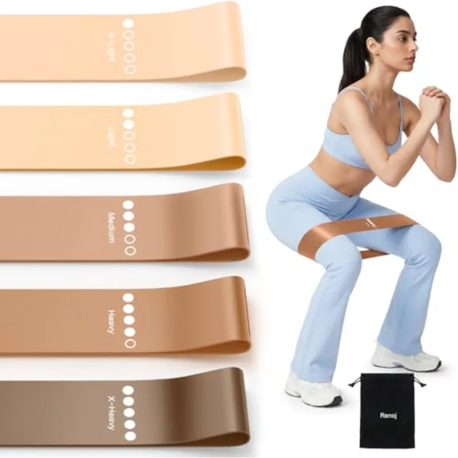 Resistance Bands for Working Out, 5-Pack Elastic Exercise Bands for Strength Training, Stretching, Workout; Home Gym Equipment
Resistance Bands for Working Out, 5-Pack Elastic Exercise Bands for Strength Training, Stretching, Workout; Home Gym Equipment