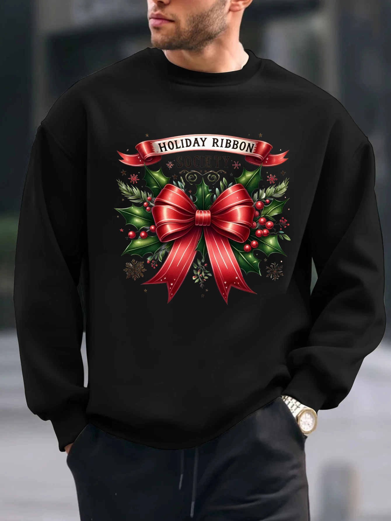 2025 Red large bow leaf graffiti print top Casual Long Sleeve Cotton T Shirt For Men Spring And Autumn Christmas Fashion clothes
2025 Red large bow leaf graffiti print top Casual Long Sleeve Cotton T Shirt For Men Spring And Autumn Christmas Fashion clothes