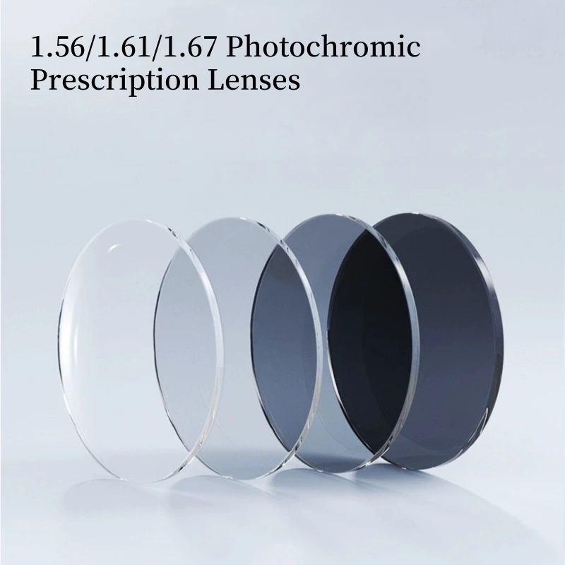 1.56,1.61,1.67 Antigatism Index Grey/brown Photochromic Optical Prescription Glasses Lenses for Myopia Hyperopia UV400
1.56,1.61,1.67 Antigatism Index Grey/brown Photochromic Optical Prescription Glasses Lenses for Myopia Hyperopia UV400