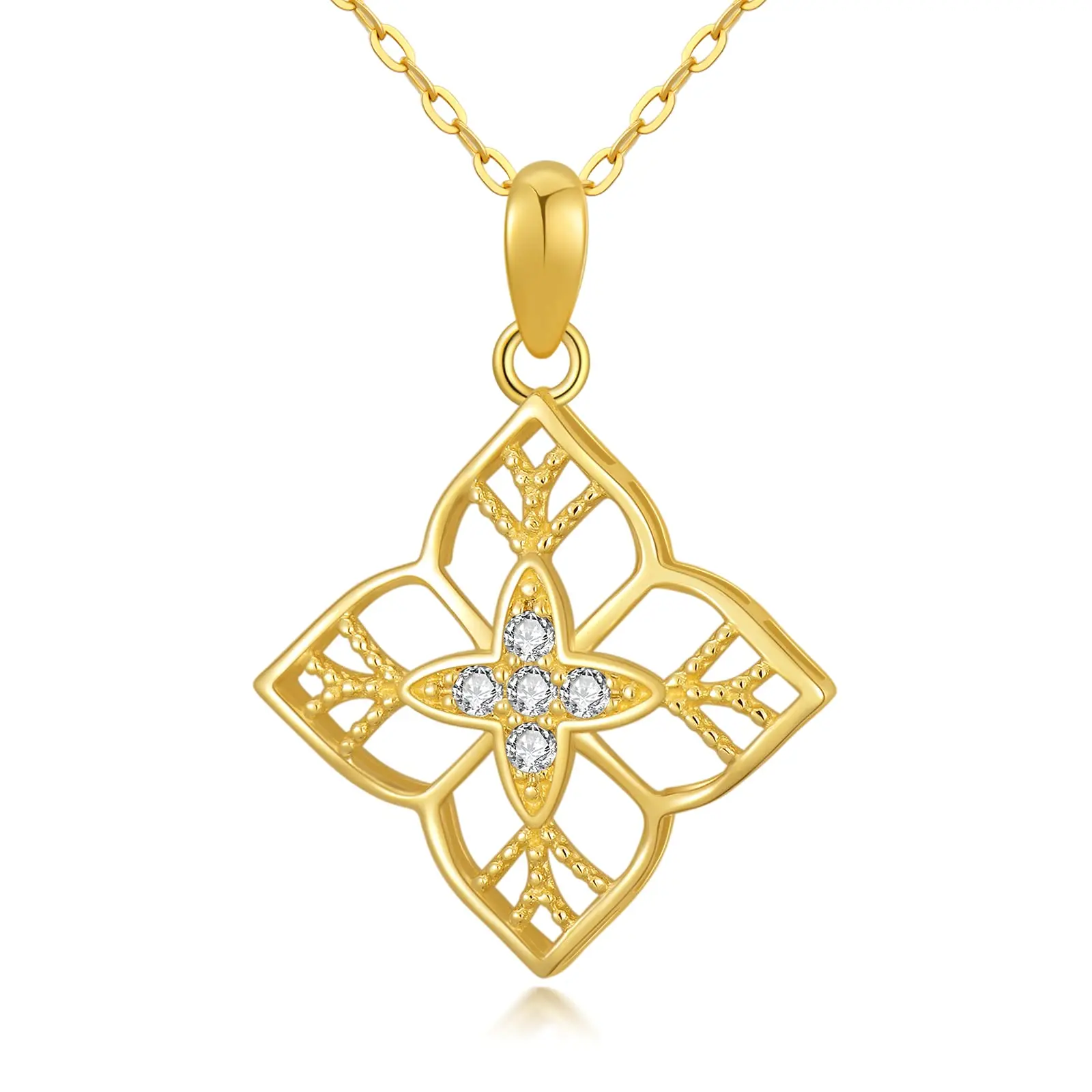 YFN Lucky Clover Necklace 14K Real Gold for Women Girls Yellow Gold Four Clover Leaves Pendant Necklace Leaf Plant Jewelry Gift
YFN Lucky Clover Necklace 14K Real Gold for Women Girls Yellow Gold Four Clover Leaves Pendant Necklace Leaf Plant Jewelry Gift