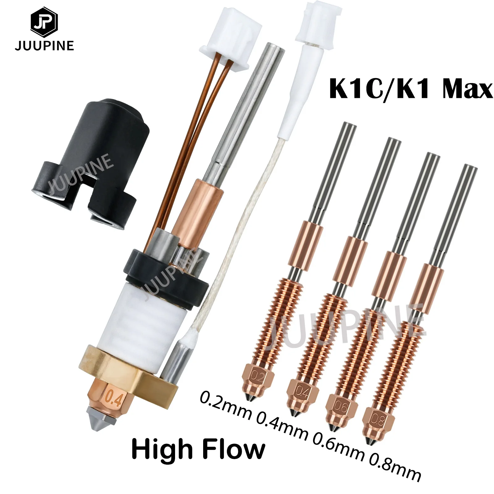 For Creality K1C Ceramic Heating Block Kit 3D Printer Parts Quick-Swap Nozzle Kit Heat Break Resistance Hotend kit For k1c/k1
For Creality K1C Ceramic Heating Block Kit 3D Printer Parts Quick-Swap Nozzle Kit Heat Break Resistance Hotend kit For k1c/k1
