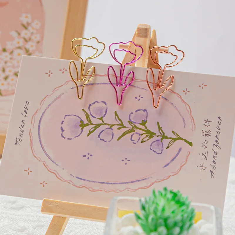 Creative Tulip Paper Clips Kawaii Notebook Planner Bookmarks Korean Stationery Ticket Photo Clip Office Supplies Bookmark Folder
Creative Tulip Paper Clips Kawaii Notebook Planner Bookmarks Korean Stationery Ticket Photo Clip Office Supplies Bookmark Folder
