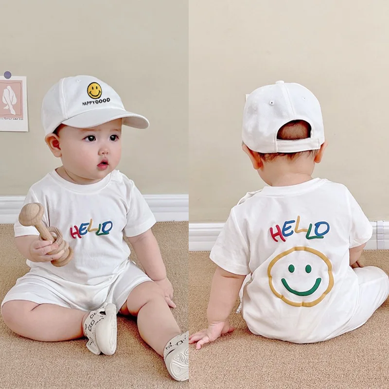Cute Smiley Print Baby Romper for Girls Boys Summer Infant Baby Clothes Premium Cotton Bodysuit Cool Feel Infant Crawler Outfit
Cute Smiley Print Baby Romper for Girls Boys Summer Infant Baby Clothes Premium Cotton Bodysuit Cool Feel Infant Crawler Outfit