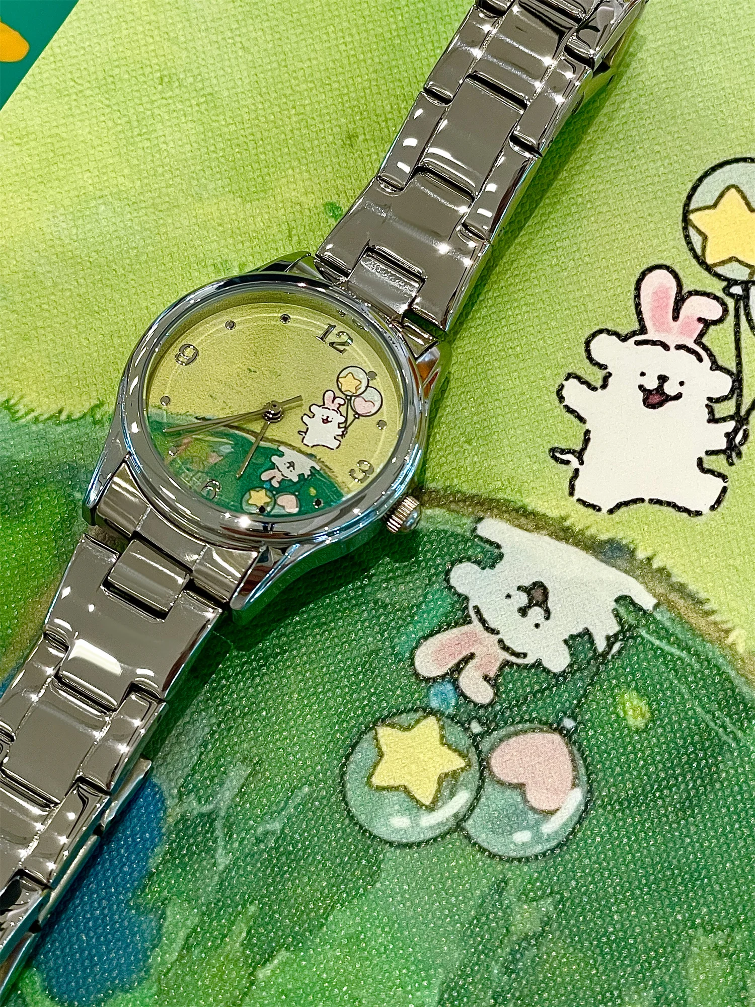 Cute Happy Puppy Watch Female Niche Art High Value Mechanical Women Light Luxury Girls 2025 Student Women's New Model 
Cute Happy Puppy Watch Female Niche Art High Value Mechanical Women Light Luxury Girls 2025 Student Women's New Model