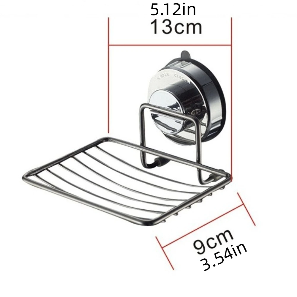 Wall Mounted Vacuum Suction Cup Soap Dish Self Draining Stainless steel Shower Soap Holder Heavy Duty No-Drilling
Wall Mounted Vacuum Suction Cup Soap Dish Self Draining Stainless steel Shower Soap Holder Heavy Duty No-Drilling