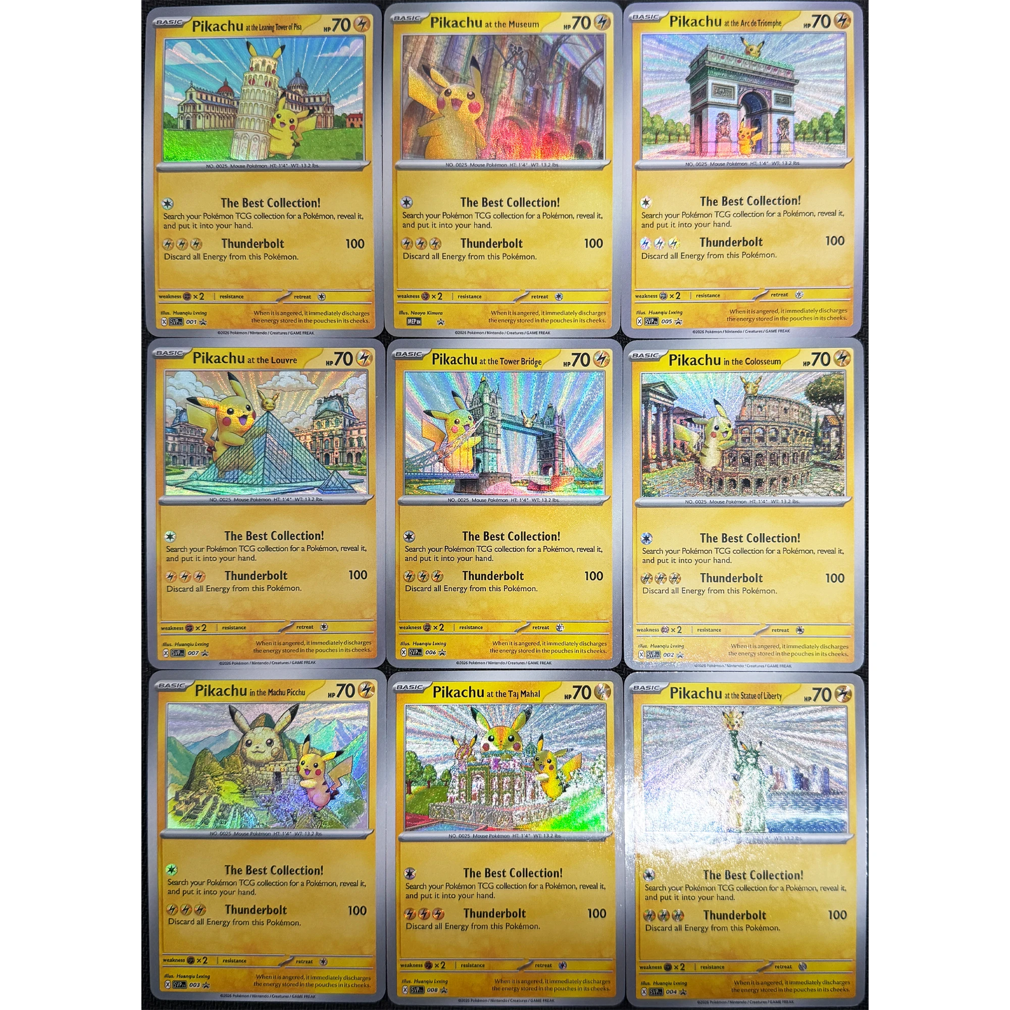 9Pcs/set Ptcg Global Travel Series English Texture Flash Card Diy Self Made Classic Game Anime Collection Card Toy
9Pcs/set Ptcg Global Travel Series English Texture Flash Card Diy Self Made Classic Game Anime Collection Card Toy