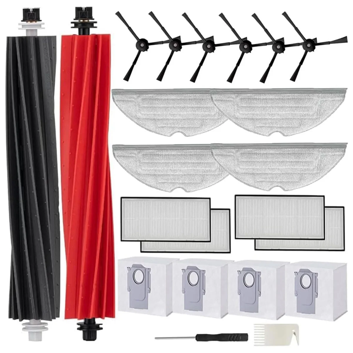 FNJK-Replacement Set for Roborock S8 S8 Pro Ultra S8 Plus Robot Vacuum Cleaner Main Side Brush Hepa Filter Mop Cloth
FNJK-Replacement Set for Roborock S8 S8 Pro Ultra S8 Plus Robot Vacuum Cleaner Main Side Brush Hepa Filter Mop Cloth