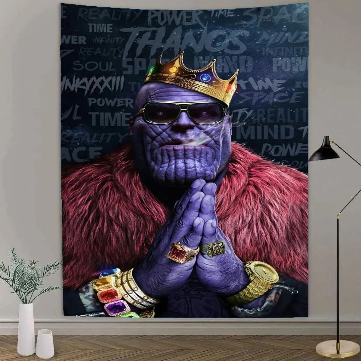 American Comic Avengers Superhero Tapestry Hippie Style Spider Man Deadpool Thanos Wall Hanging for Marvel Fans Room Decoration
American Comic Avengers Superhero Tapestry Hippie Style Spider Man Deadpool Thanos Wall Hanging for Marvel Fans Room Decoration