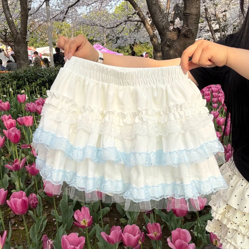 Women Cute Sweet Lolita Mini Skirt Lace Ruffle Layered Cake Design High Waist Short Skirt Harajuku Y2K Daily Party Outfit
Women Cute Sweet Lolita Mini Skirt Lace Ruffle Layered Cake Design High Waist Short Skirt Harajuku Y2K Daily Party Outfit