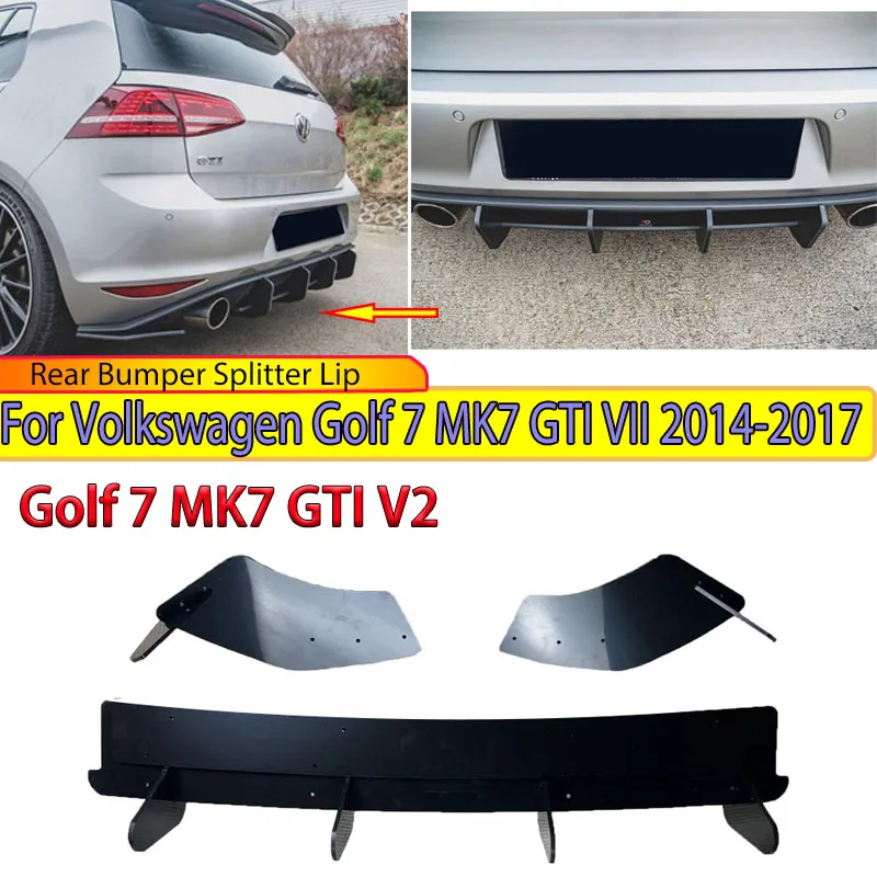 Rear Bumper Diffuser Lip Splitter for Volkswagen Golf 7 MK7 GTI VII 2014 2015 2016 2017 Posterior Spoiler Plate Body Kits Tuning
Rear Bumper Diffuser Lip Splitter for Volkswagen Golf 7 MK7 GTI VII 2014 2015 2016 2017 Posterior Spoiler Plate Body Kits Tuning