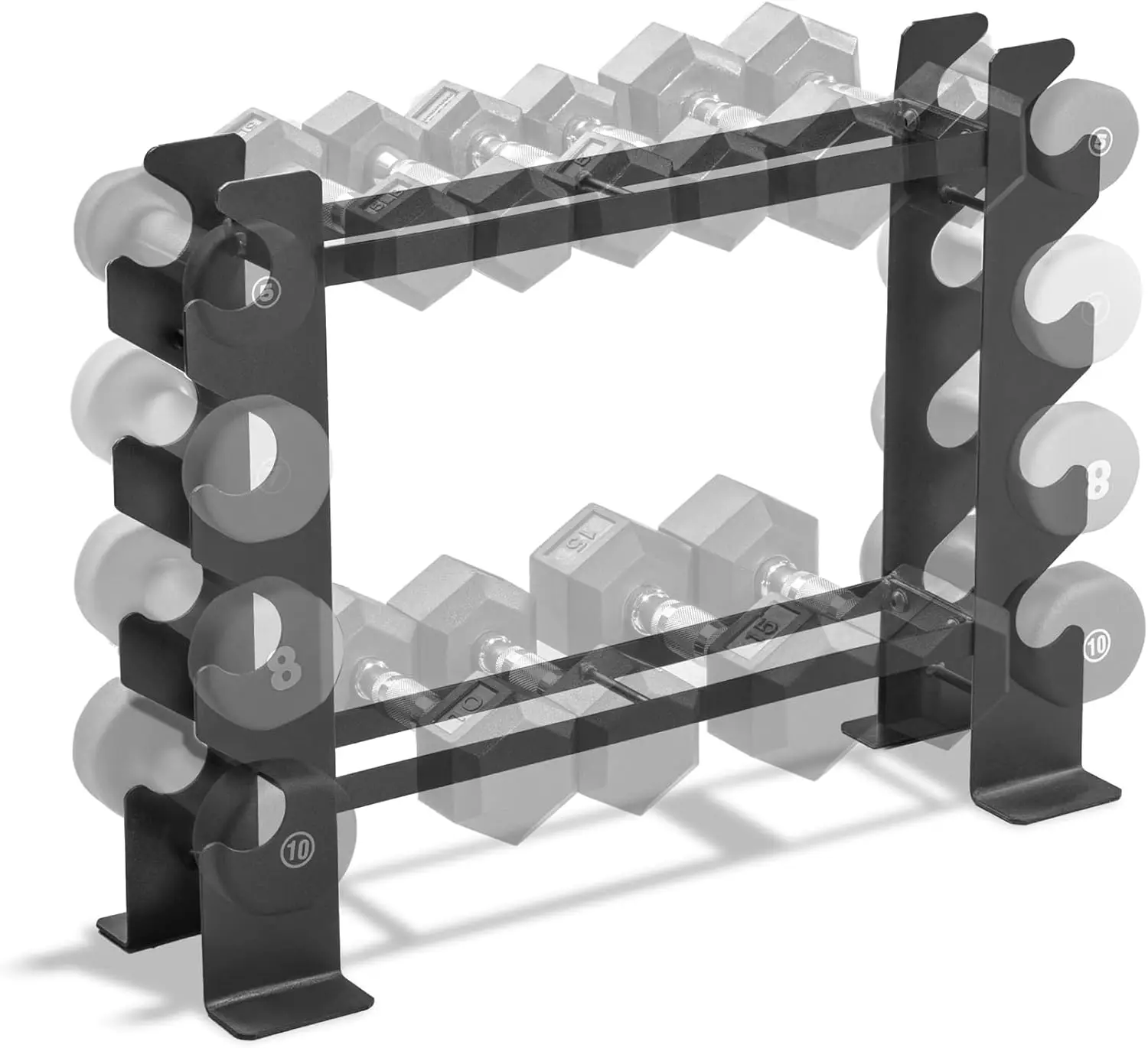 Heavy-Duty Dumbbell Rack Organizer for Home Gym - Space-Saving Steel Storage
Heavy-Duty Dumbbell Rack Organizer for Home Gym - Space-Saving Steel Storage