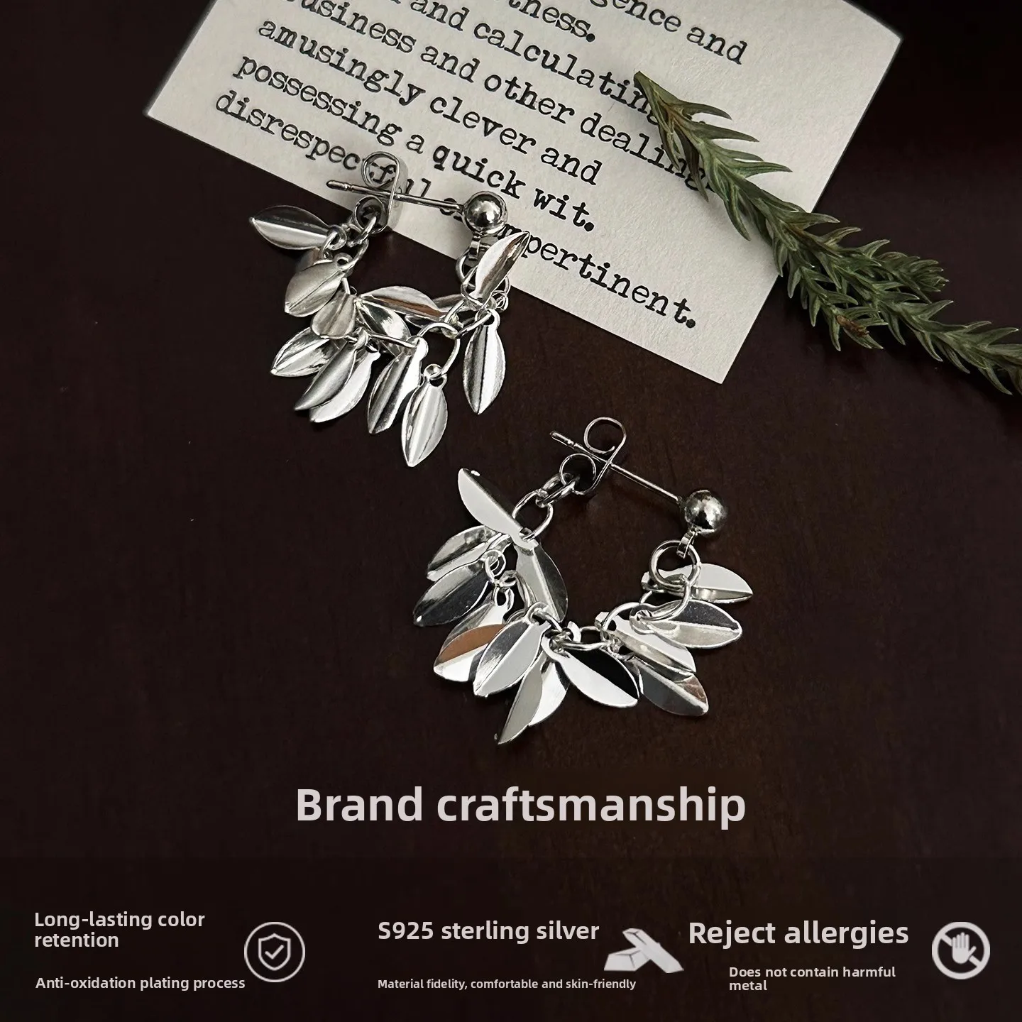SHXI 925 Sterling Silver Ear Needle Tree Leaf Tassel Women's Earrings 2025
SHXI 925 Sterling Silver Ear Needle Tree Leaf Tassel Women's Earrings 2025