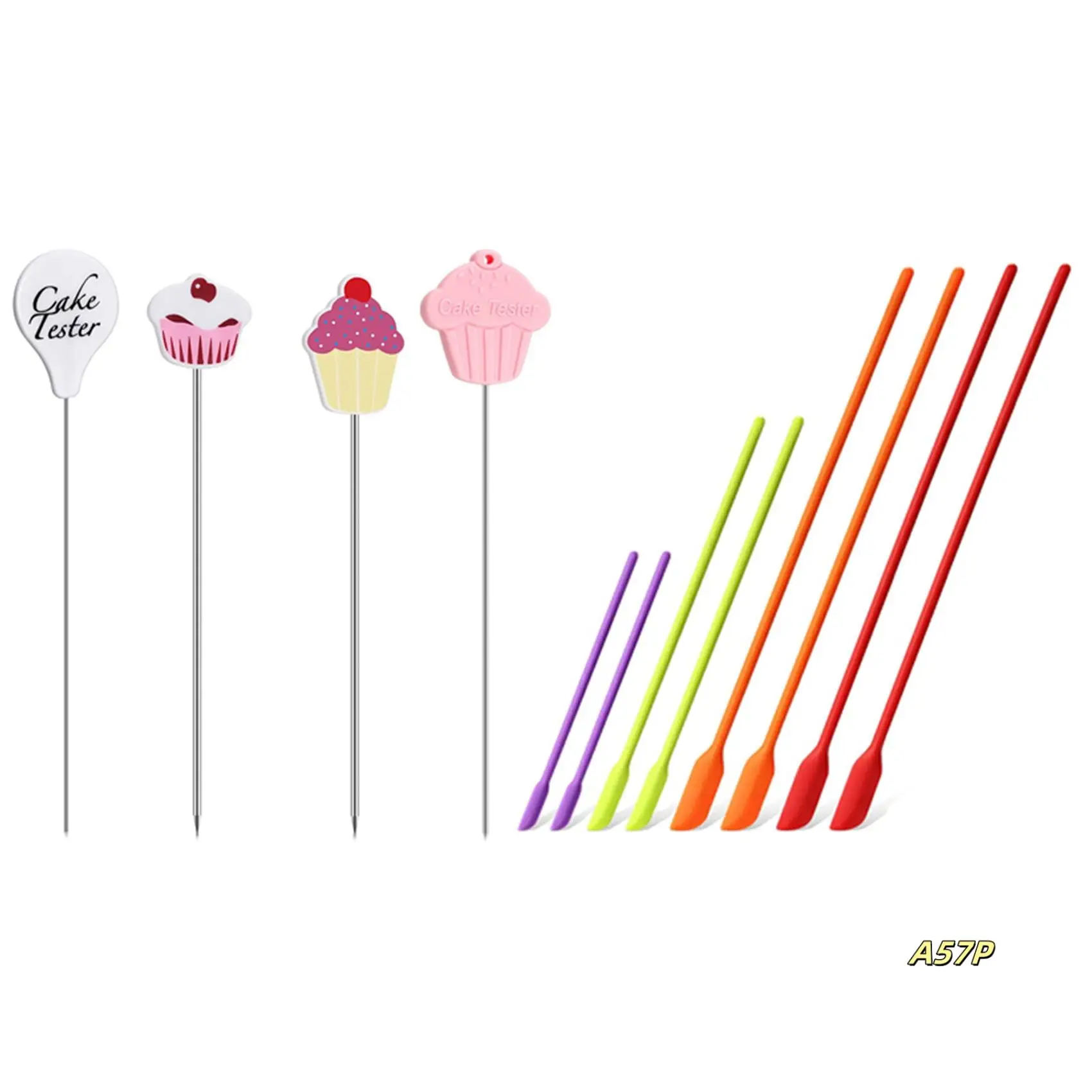 1SET Cake Tester Needles,Reusable Cake Tasting Needles & Mini Silicone Spatulas, 8 Pack Small Silicone Makeup Spatulas
1SET Cake Tester Needles,Reusable Cake Tasting Needles & Mini Silicone Spatulas, 8 Pack Small Silicone Makeup Spatulas