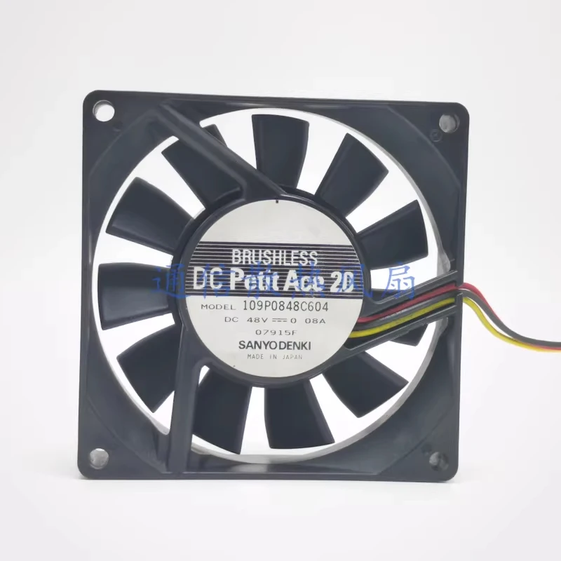 HTS For Sanyo 109P0848C604 DC48V 0.08A 3-wire cooling fan 8020 8 cm 1PCS
HTS For Sanyo 109P0848C604 DC48V 0.08A 3-wire cooling fan 8020 8 cm 1PCS