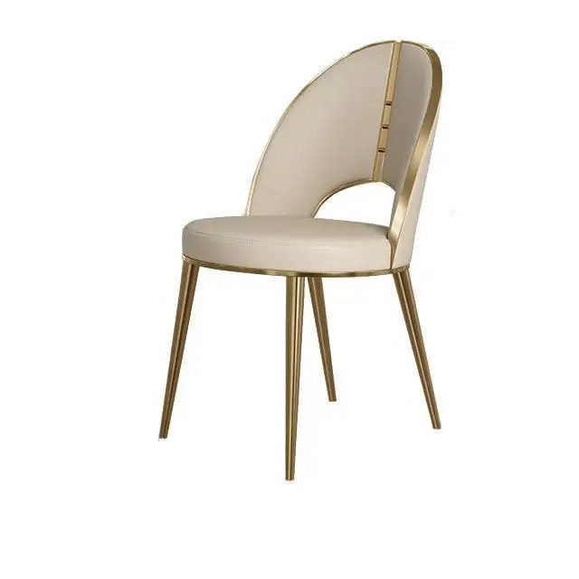 Modern Luxury Italian Design Gold-Plated Stainless Steel Dining Chairs with Genuine Leather for Restaurant Bar or Hotel Use
Modern Luxury Italian Design Gold-Plated Stainless Steel Dining Chairs with Genuine Leather for Restaurant Bar or Hotel Use