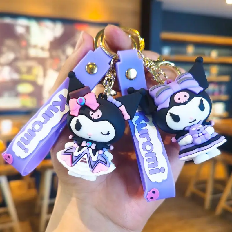 Kawaii cartoon characters Sanrio Kuromi high quality keychain doll cute trinket pendant holiday gift birthday gift wholesale
Kawaii cartoon characters Sanrio Kuromi high quality keychain doll cute trinket pendant holiday gift birthday gift wholesale