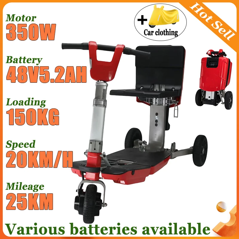 3 Wheel Disability Electric Automatic Folding Removable Battery Adult Small Mobility Scooter Elderly Commuting Electric Tricycle
3 Wheel Disability Electric Automatic Folding Removable Battery Adult Small Mobility Scooter Elderly Commuting Electric Tricycle