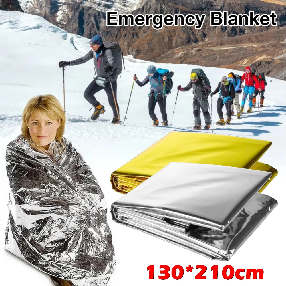 Mylar foil Emergency Survival Blanket Waterproof Windproof Reflective Space Blanket Folding Tear Resistant First Aid Blanket
Mylar foil Emergency Survival Blanket Waterproof Windproof Reflective Space Blanket Folding Tear Resistant First Aid Blanket