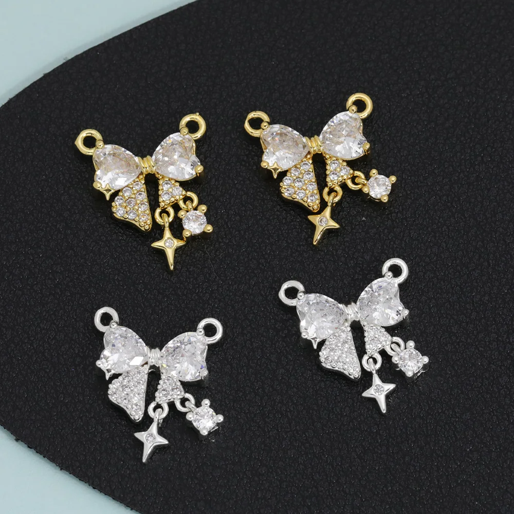 Cordial Design 30Pcs 16*19MM Hand Made/Jewelry Findings & Components/Copper Charms/Bowknot/Genuine Gold Plating/Pendant #194879 
Cordial Design 30Pcs 16*19MM Hand Made/Jewelry Findings & Components/Copper Charms/Bowknot/Genuine Gold Plating/Pendant #194879