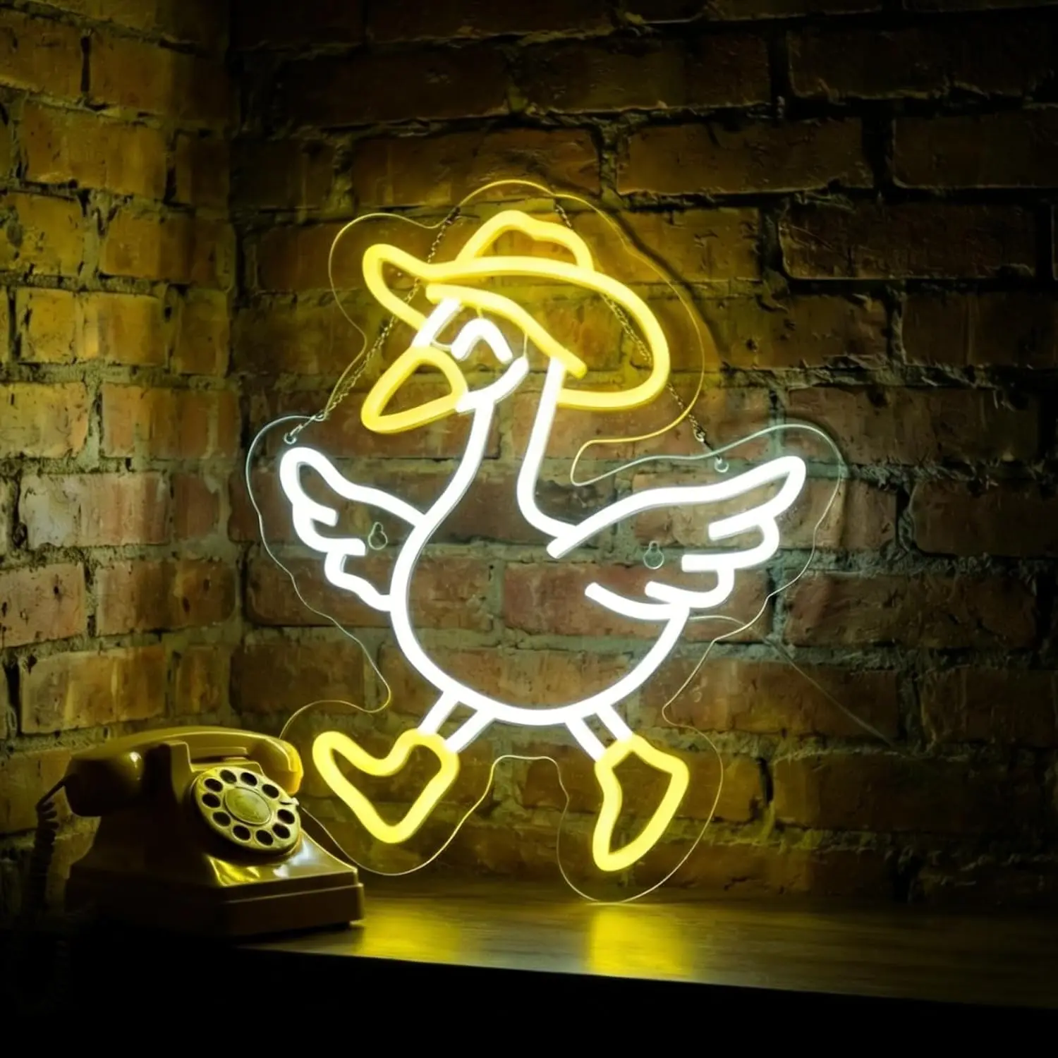 Cowboy Duck Neon Sign USB Powered LED Light for Kids Room Bar Salon Coffee Stores Club Gaming Room Bedroom Decoration Gift
Cowboy Duck Neon Sign USB Powered LED Light for Kids Room Bar Salon Coffee Stores Club Gaming Room Bedroom Decoration Gift
