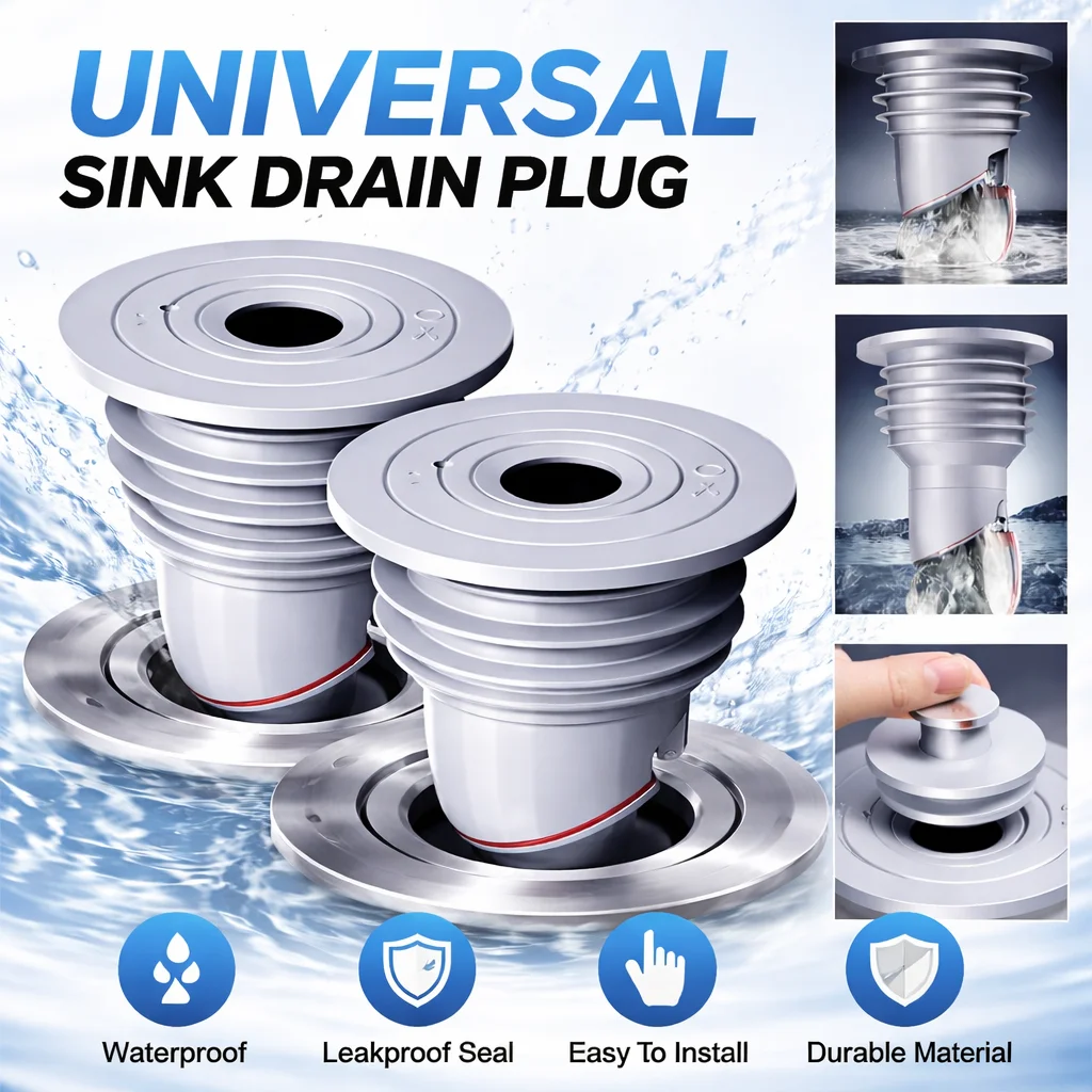 1/3/5Pcs Silicone Floor Drain Seal Ring, Anti-Odor Sewer Pipe Plug for Kitchen Sink, Bathroom & Washing Machine Stopper
1/3/5Pcs Silicone Floor Drain Seal Ring, Anti-Odor Sewer Pipe Plug for Kitchen Sink, Bathroom & Washing Machine Stopper