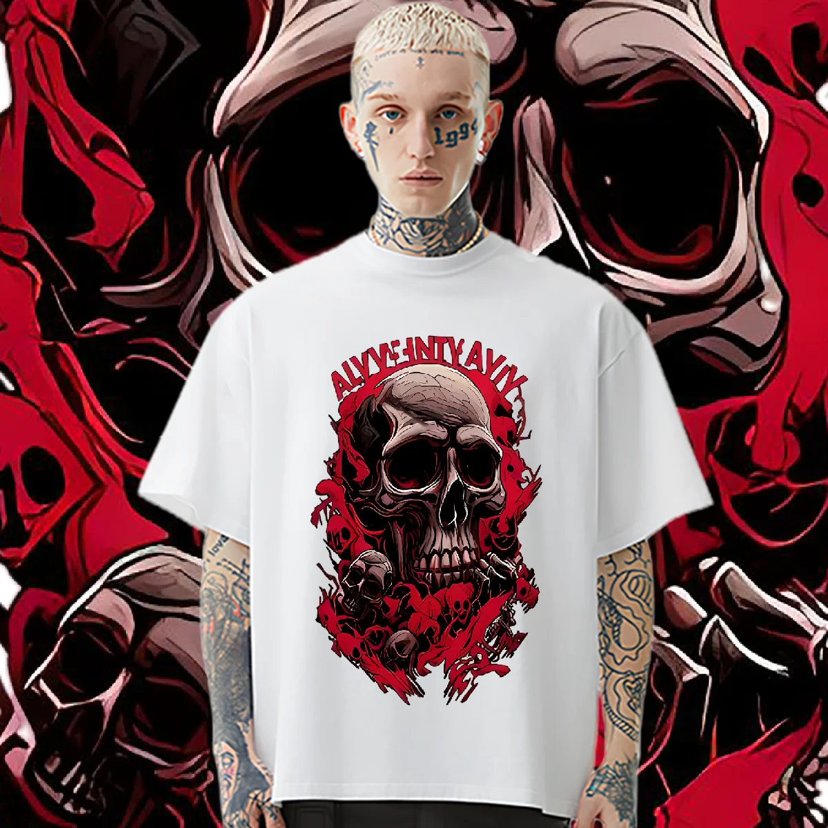 Red Skull Tees Oversized Loose O-Neck Tshirt Milk Fiber Vintage Classic Men Woman Tops High Quality Causal Shirt Hip-Hop T Shirt
Red Skull Tees Oversized Loose O-Neck Tshirt Milk Fiber Vintage Classic Men Woman Tops High Quality Causal Shirt Hip-Hop T Shirt