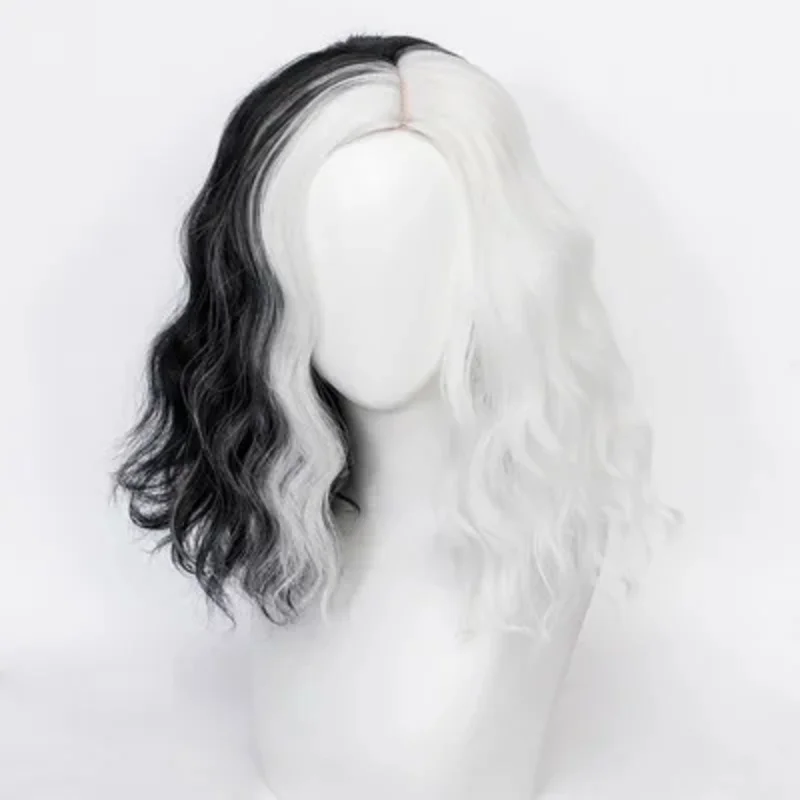 Cruella de Vil White Mixed Black Wig for Deville Hair Heat Resistant Cosplay Costume Wigs free Wig Cap
Cruella de Vil White Mixed Black Wig for Deville Hair Heat Resistant Cosplay Costume Wigs free Wig Cap