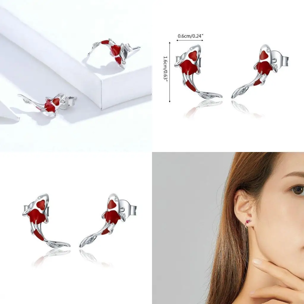 Trendy Shinning Earring Women Lucky Fish Pattern Fashion Earrings
Trendy Shinning Earring Women Lucky Fish Pattern Fashion Earrings