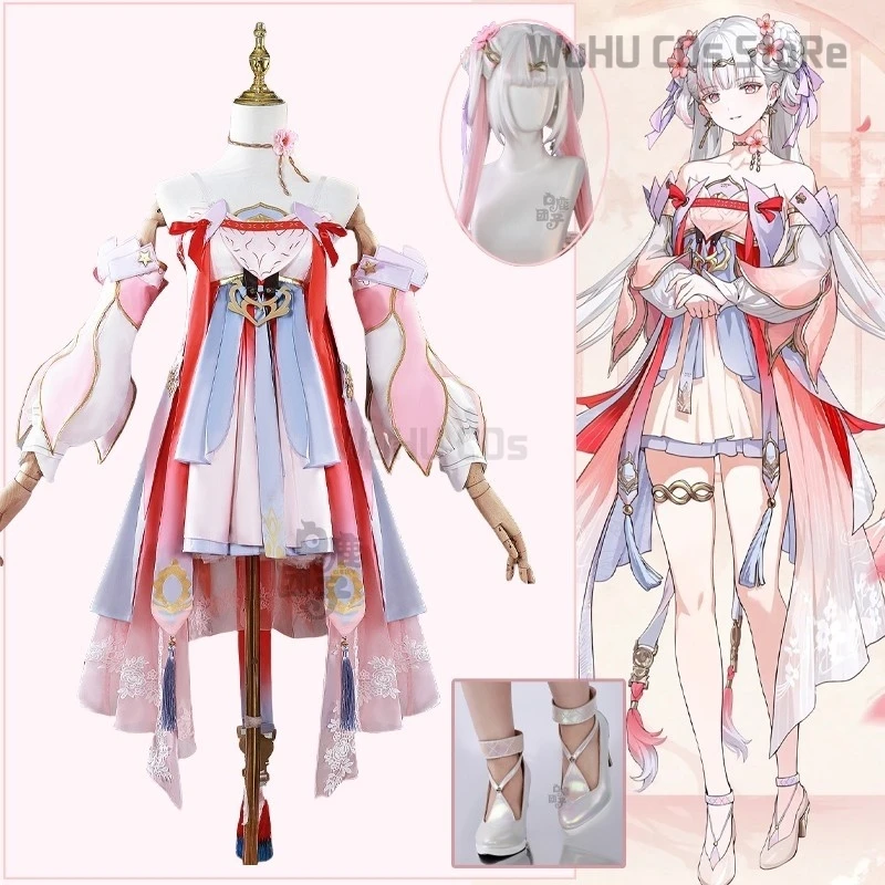 Wuthering Waves Jinhsi Peach Blossom Cosplay Costume Wig New Skin Dress Uniform Jinzhou Magistrate Jue Halloween Party for Women
Wuthering Waves Jinhsi Peach Blossom Cosplay Costume Wig New Skin Dress Uniform Jinzhou Magistrate Jue Halloween Party for Women