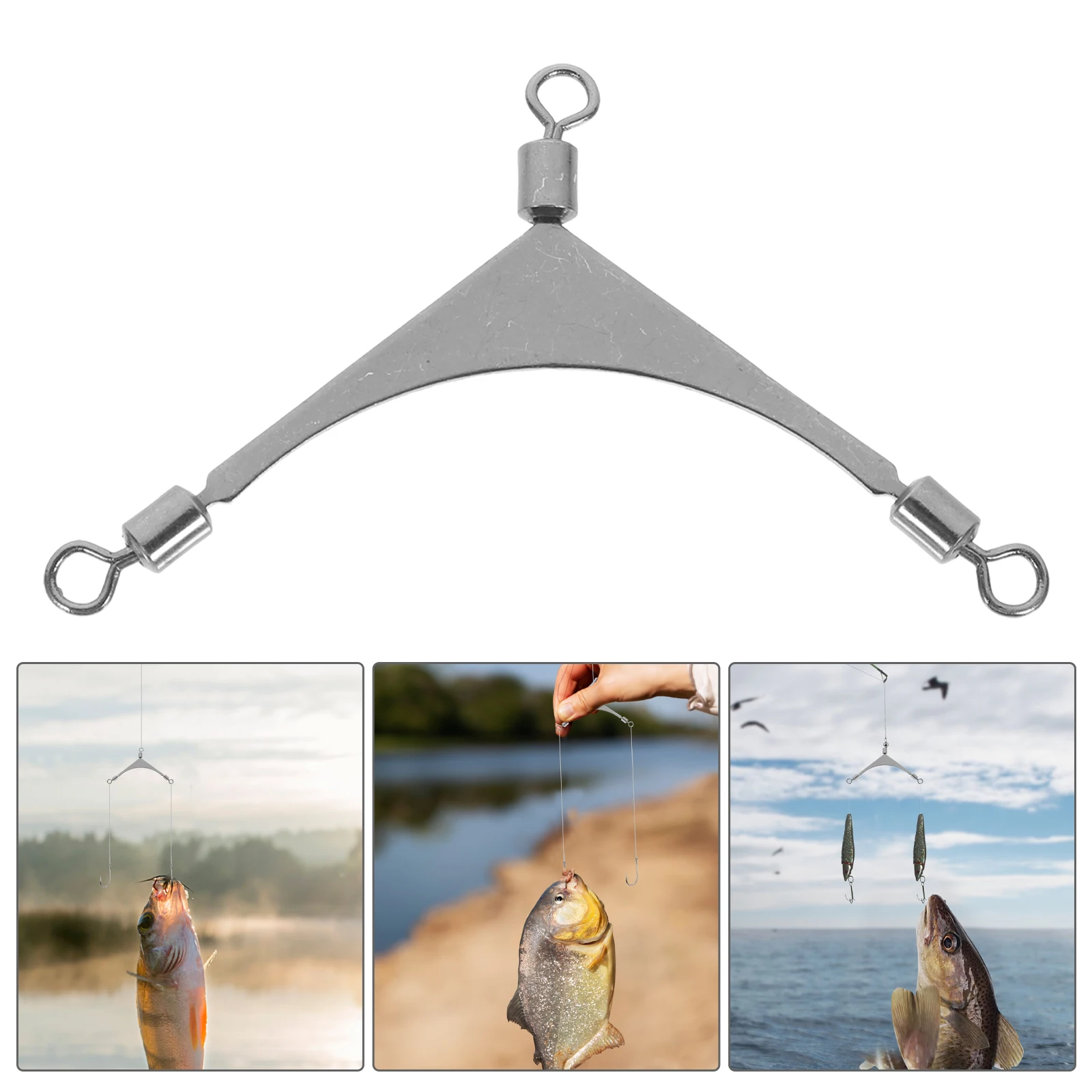 15pcs Three-way Swivel Fishing Connectors Stainless Steel Rolling Ring Accessories Freshwater Saltwater Kayak Surf
15pcs Three-way Swivel Fishing Connectors Stainless Steel Rolling Ring Accessories Freshwater Saltwater Kayak Surf